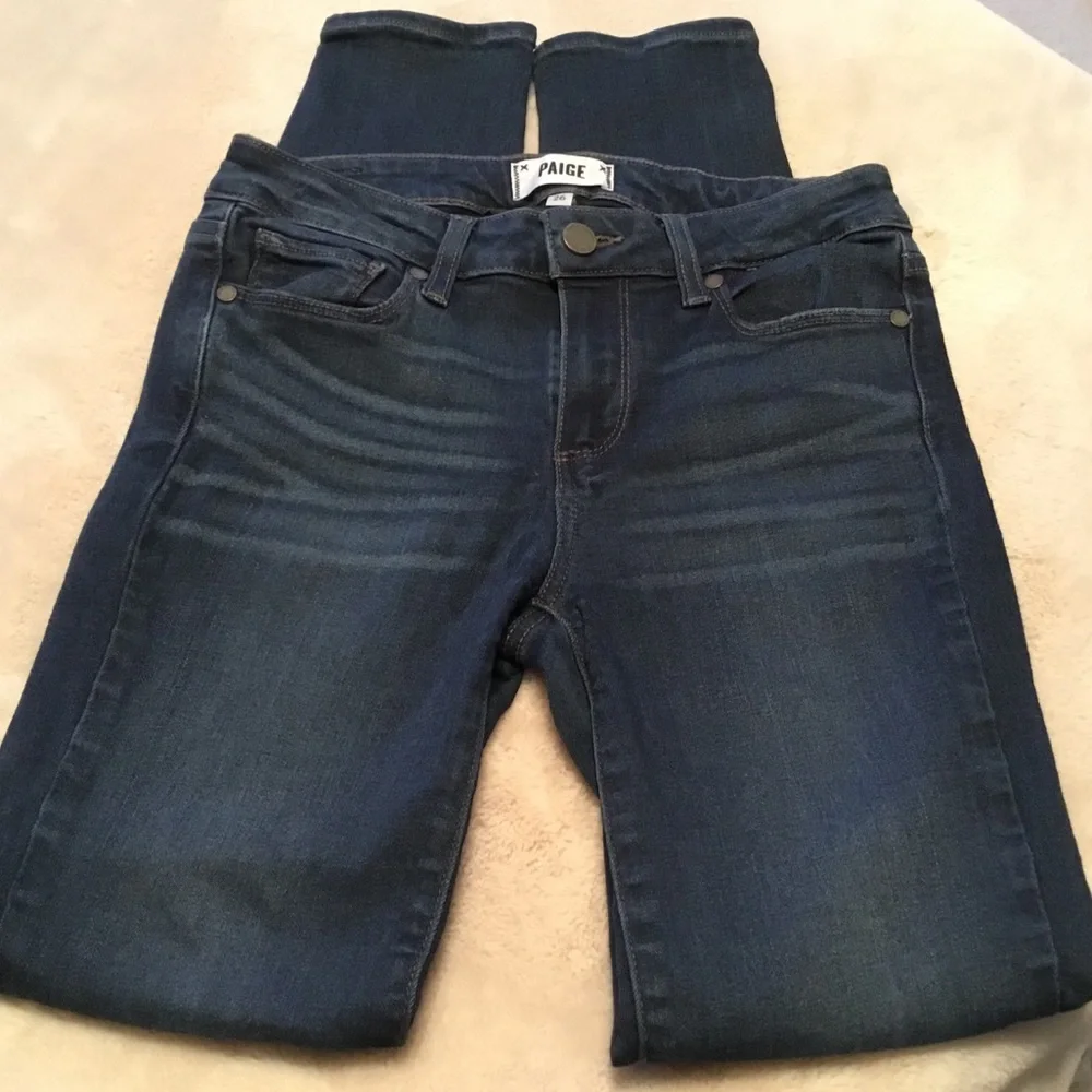 PAIGE Verdugo Ultra Skinny Ankle Jeans in Kaiya Wash - 26